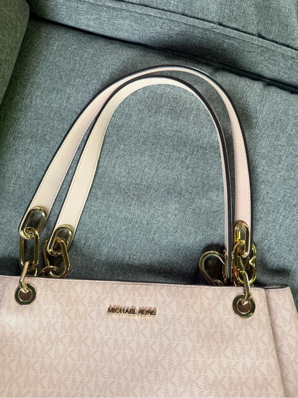 Michael Kors Blush Pink Signature Shoulder Tote